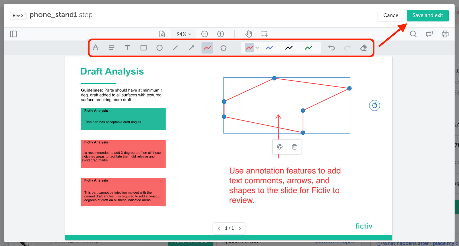 Annotation tools are available on the slide to leave comments or ask questions